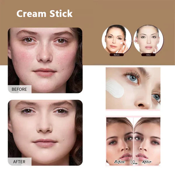 💥BUY 1 GET 1 FREE💥⏰💕🌟Cream Stick V White Korean Color-Changing Foundation Stick with Volufiline